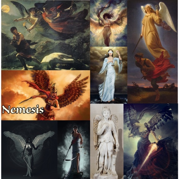 “Nemesis: Goddess of Retribution" Greek Roman Mythology Handmade Necklace, Sword - Picture 2 of 15